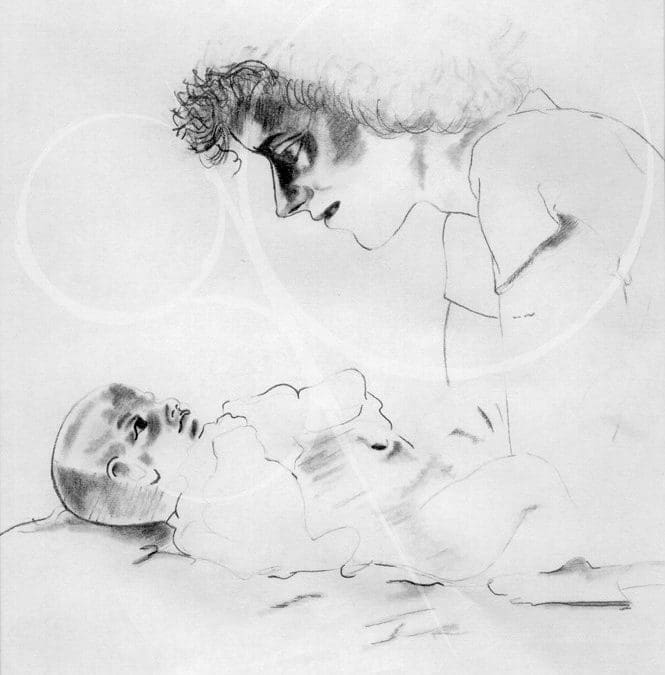 Pencil: Mother & Child